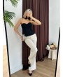 Siyah Dantel Straplez Korse Büstiyer