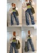 Yırtık Detaylı Wide Leg Jean