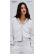 GRİ ÇİFT FERMUARLI KAPÜŞONLU SWEATSHIRT