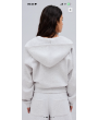 GRİ ÇİFT FERMUARLI KAPÜŞONLU SWEATSHIRT