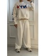 NYC Baskılı Oversize Sweatshirt
