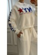 NYC Baskılı Oversize Sweatshirt
