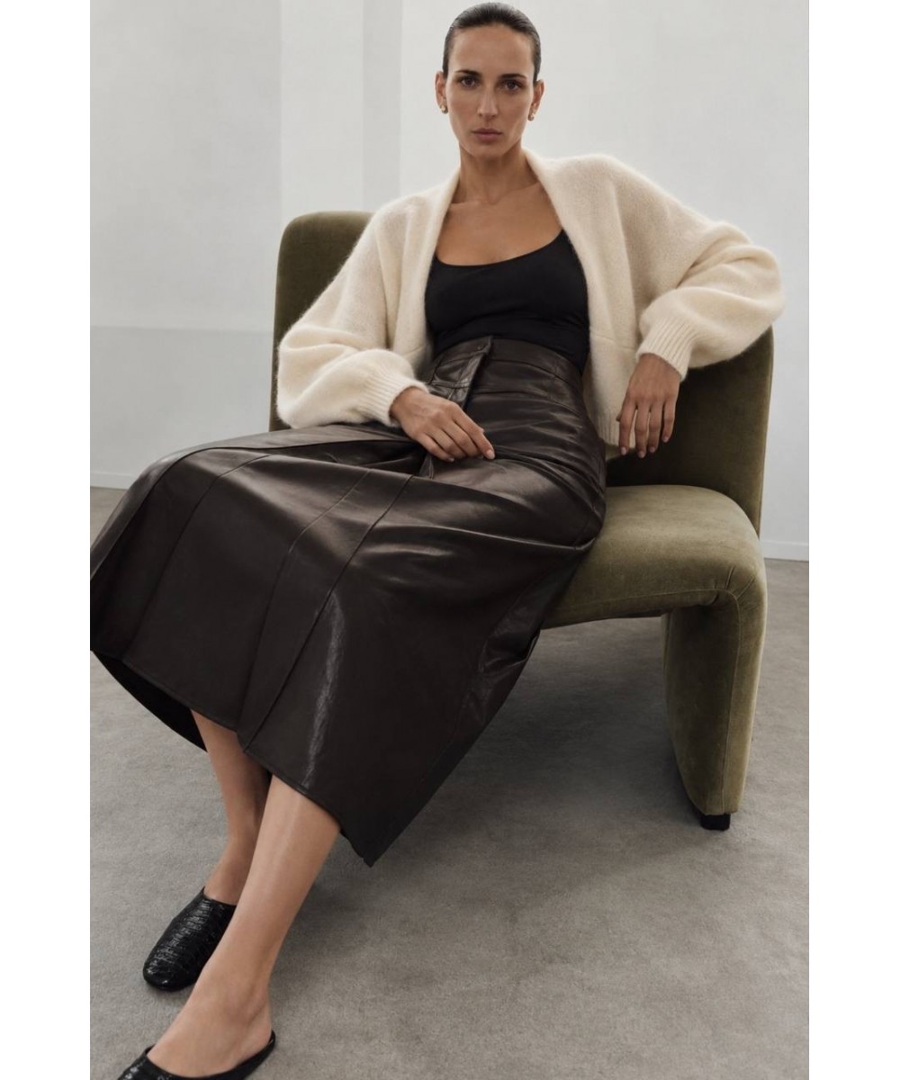 Beyaz Oversize Triko Bolero