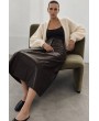 Beyaz Oversize Triko Bolero