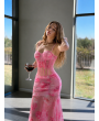 PEMBE PİNTEREST ELBİSE