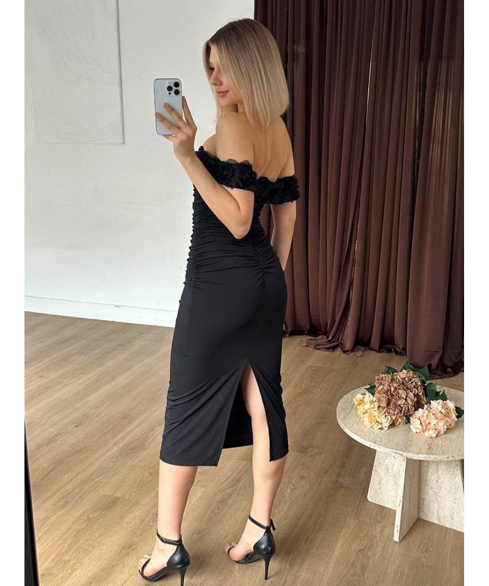 GÜL MOTİFLİ ELBİSE