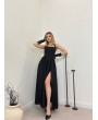 BOYUNDAN BAĞLAMALI ELBİSE
