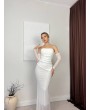 KORSELİ BEYAZ ELBİSE