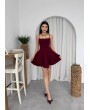 BORDO MEZUNİYET ELBİSESİ