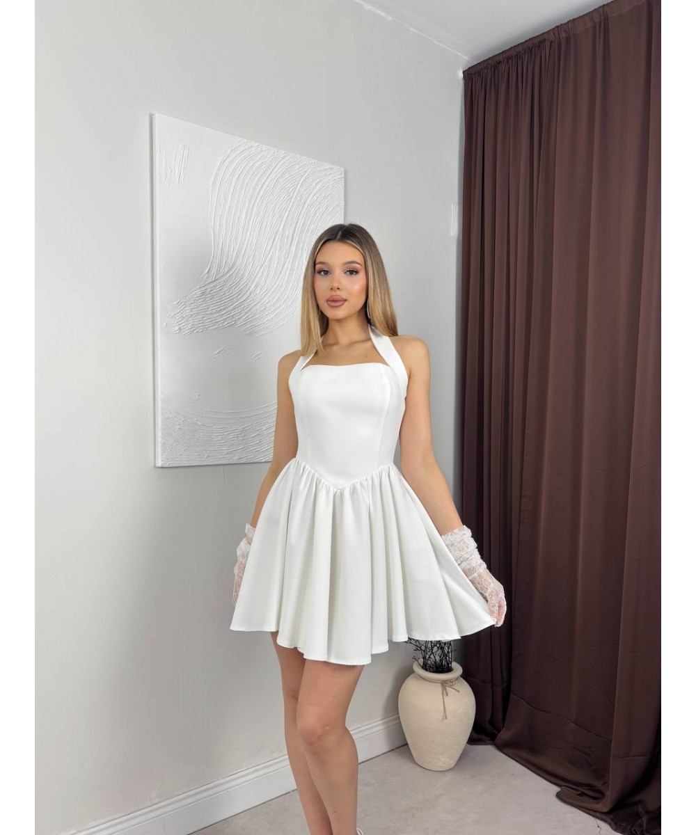 BALON MEZUNİYET ELBİSESİ - BEYAZ 