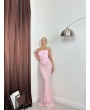 KORSELİ ELBİSE - PEMBE