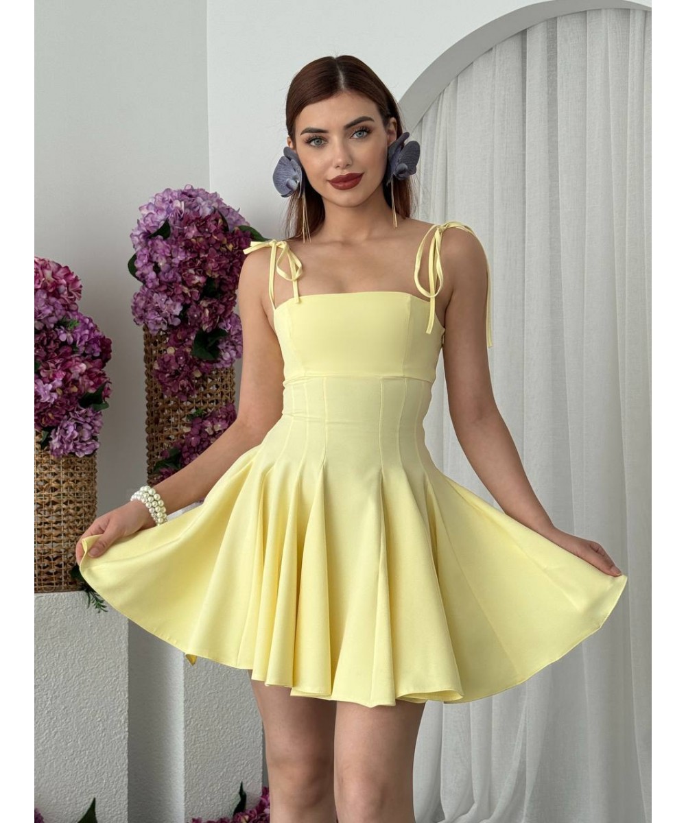 MEZUNİYET ELBİSESİ İPLİ SARI 