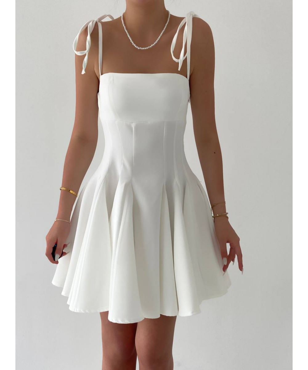 MEZUNİYET ELBİSESİ BAĞLAMALI ASKILI 