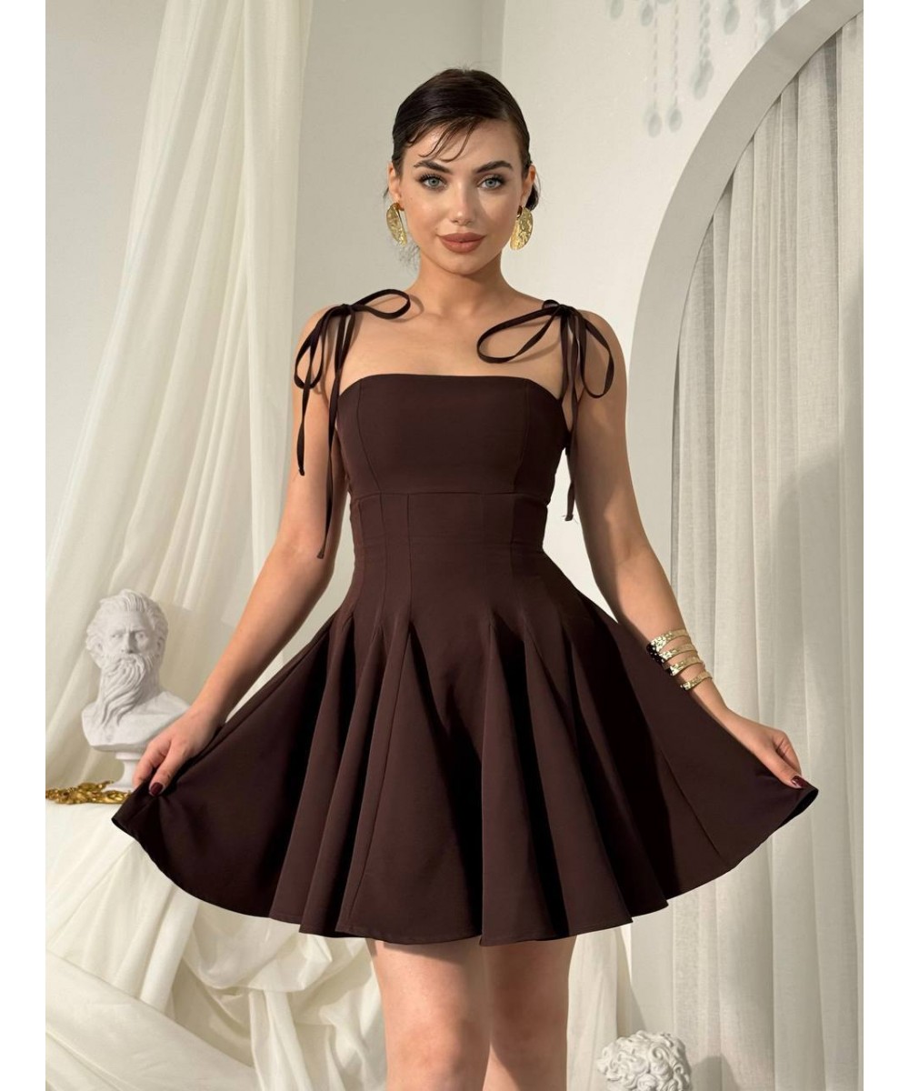 MEZUNİYET ELBİSESİ KAHVERENGİ