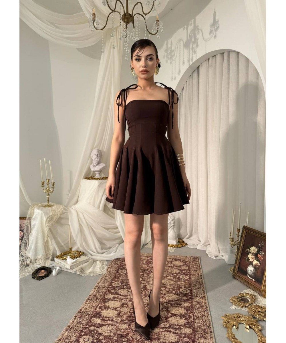 MEZUNİYET ELBİSESİ KAHVERENGİ