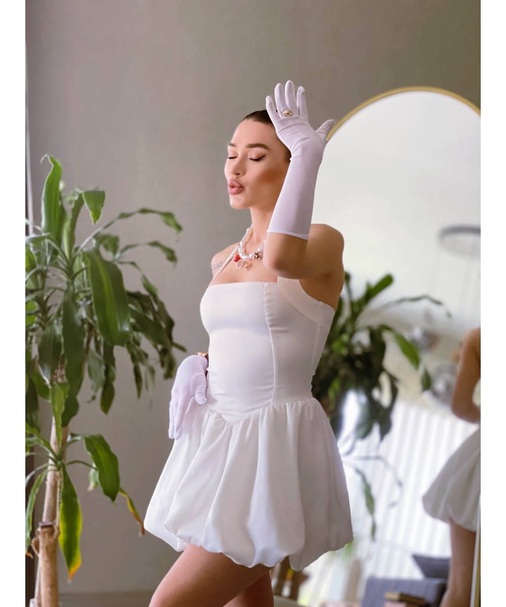 BEYAZ BALON ELBİSE