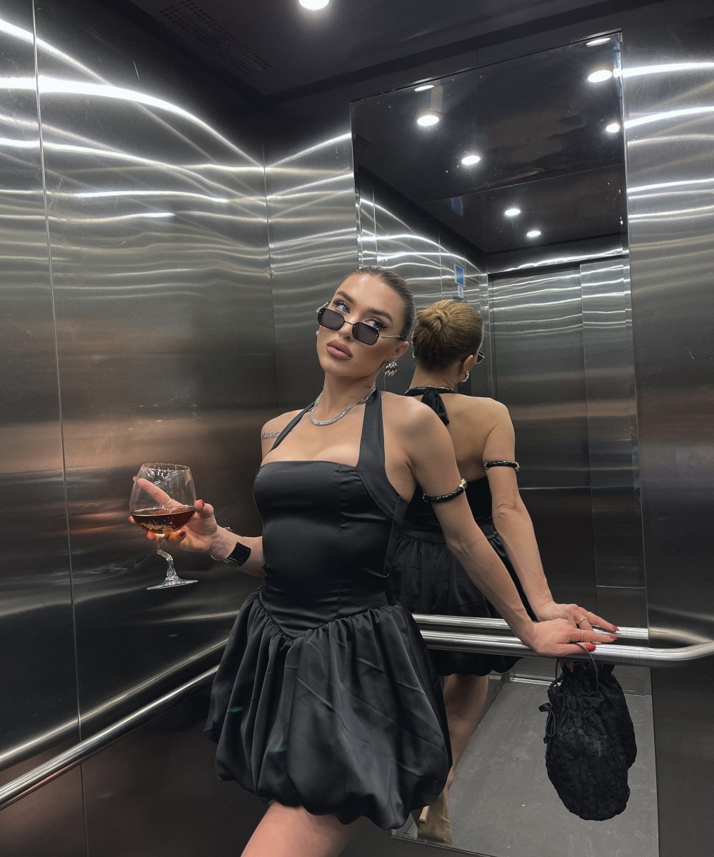 Siyah Prenses elbise 