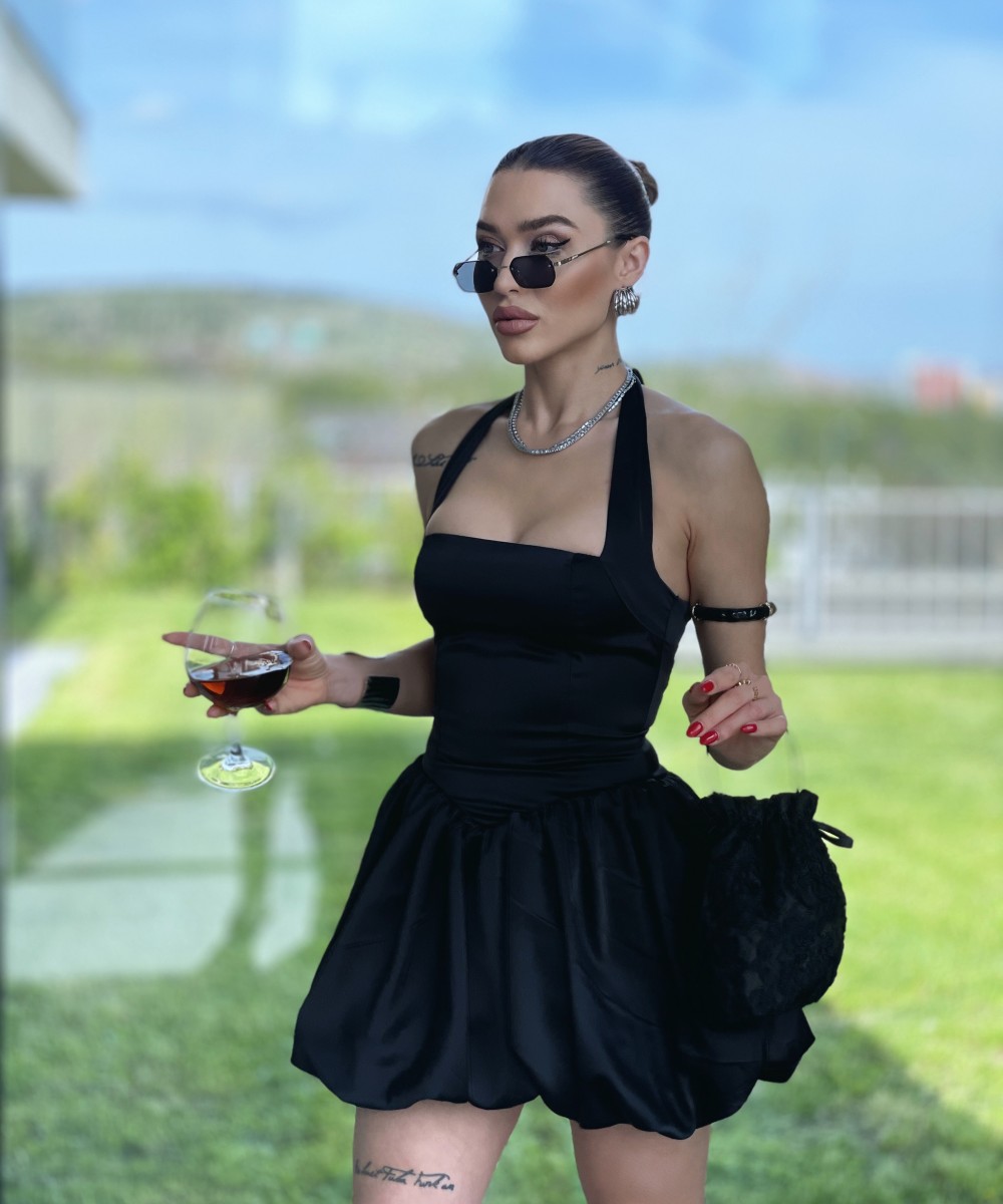 Siyah Prenses elbise 