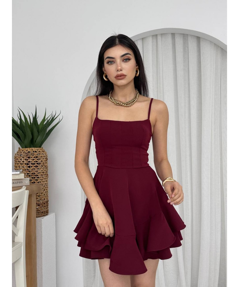 BORDO MEZUNİYET ELBİSESİ