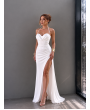 TASARIM KORSELİ SATEN ELBİSE