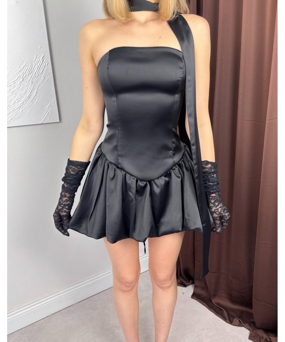 BALON MEZUNİYET ELBİSESİ - SİYAH 