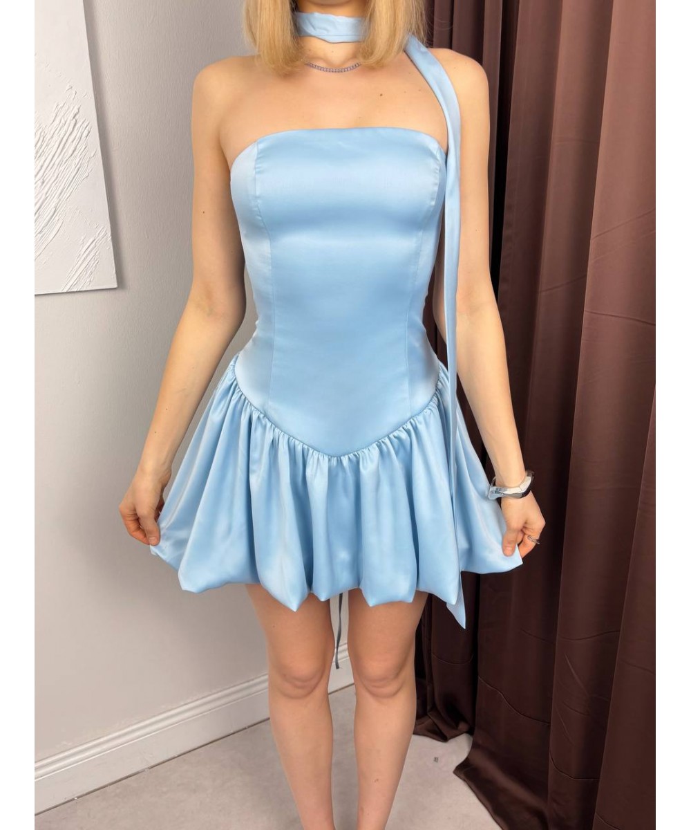 BALON ELBİSE - BEBEK MAVİSİ 