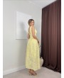 KORSELİ SARI ELBİSE