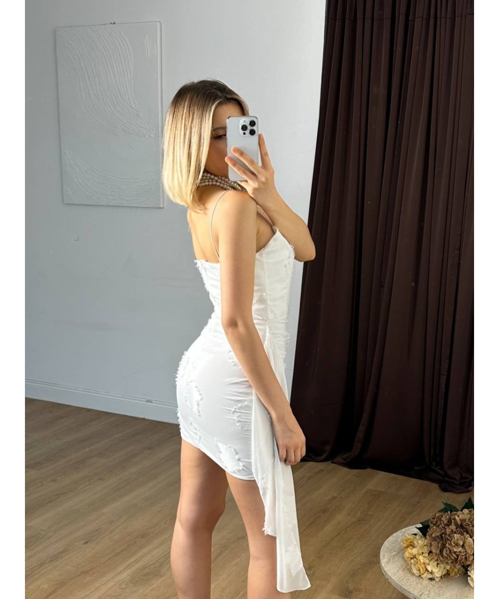 TASARIM MEZUNİYET ELBİSESİ - BEYAZ