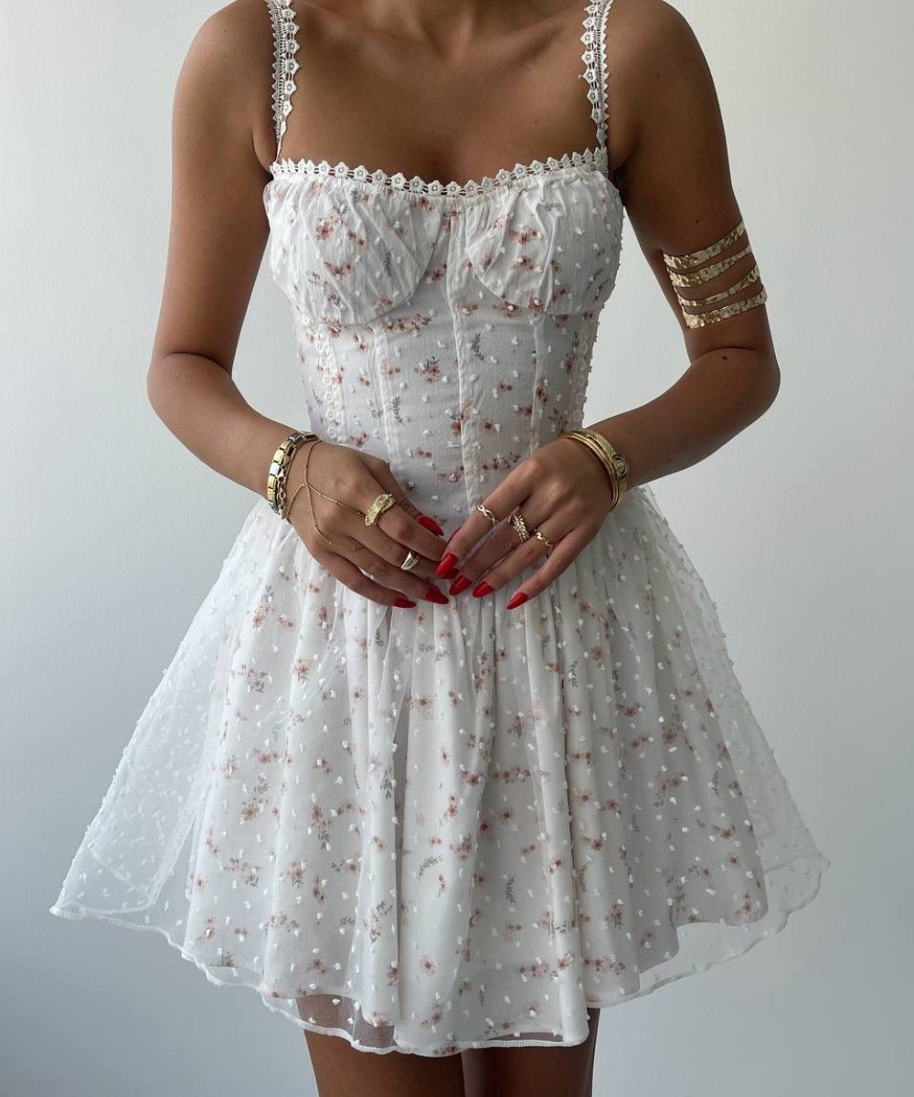 PİNTEREST ELBİSE - BEYAZ