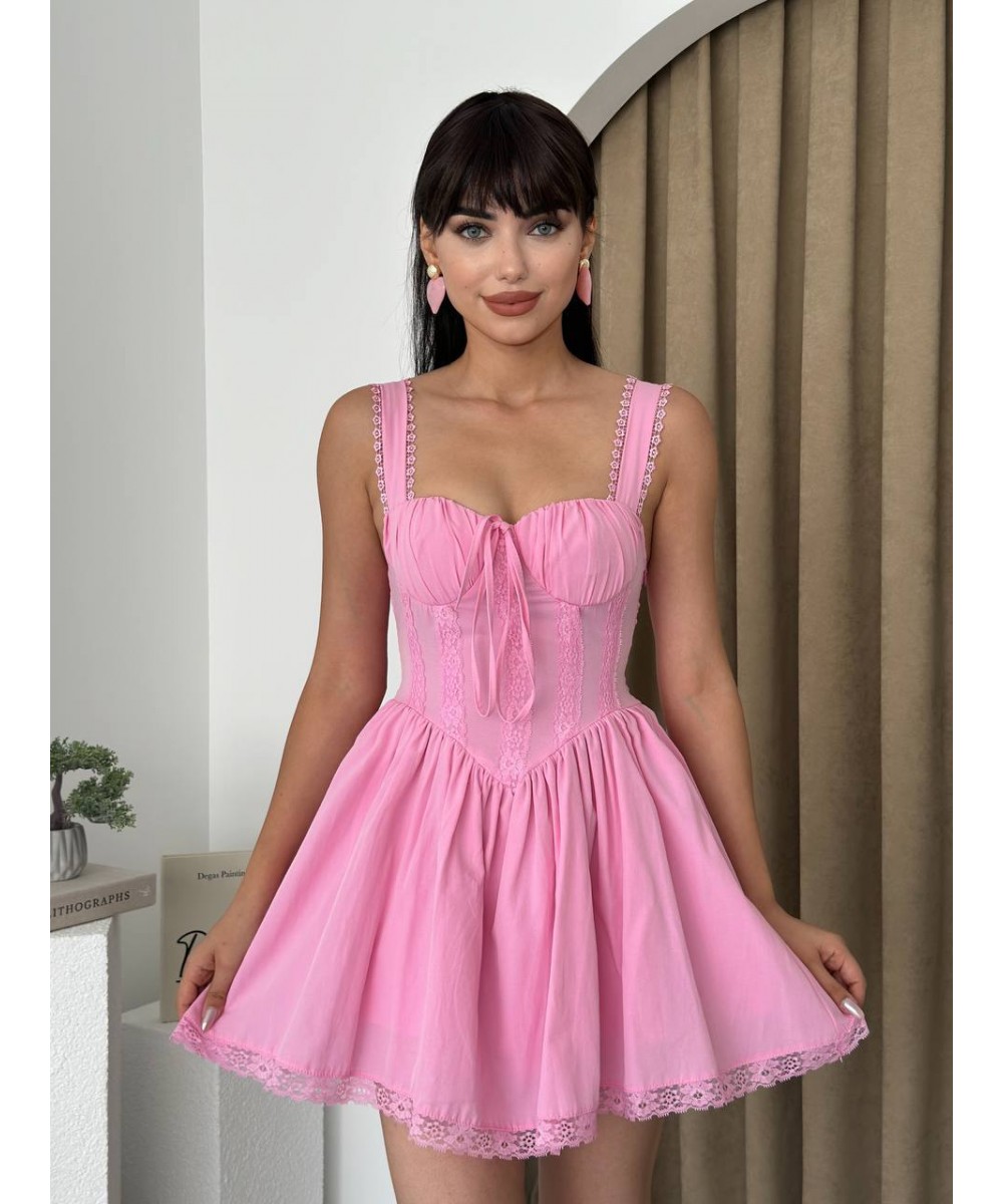 PEMBE PİNTEREST ELBİSE