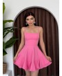 PEMBE MEZUNİYET ELBİSESİ