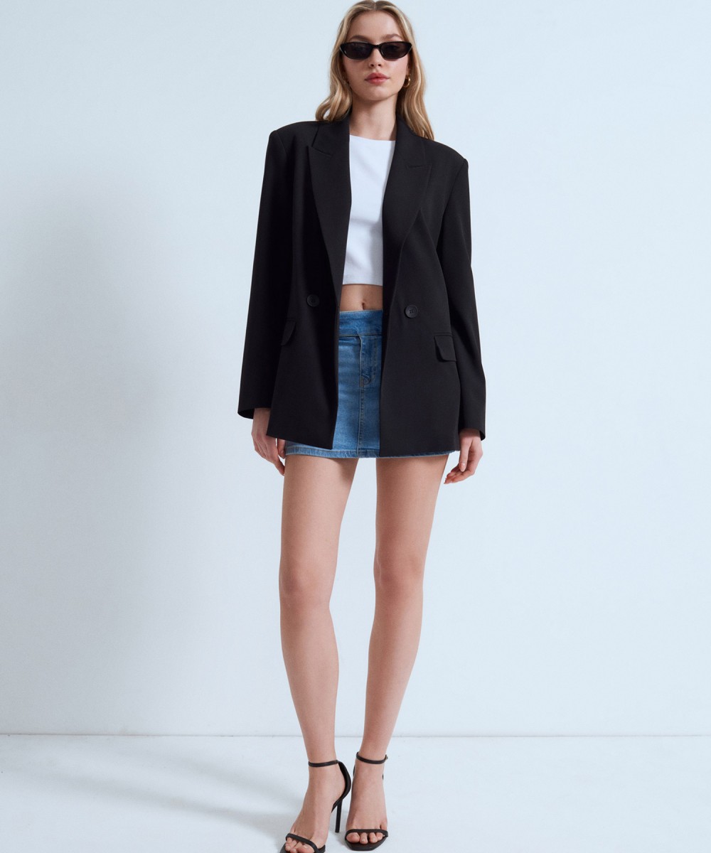 Blazer Ceket-Siyah