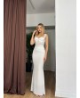 BEYAZ KORSELİ ELBİSE
