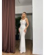 BEYAZ KORSELİ ELBİSE