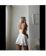 ŞORTLU ELBİSE - BEYAZ