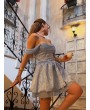 PRENSES ELBİSE - mavi