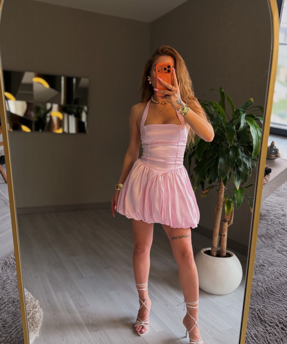 MEZUNİYET ELBİSESİ - PEMBE