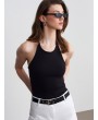 Halter Yaka Askılı Top-Siyah