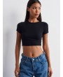 Crop T-Shirt-Siyah