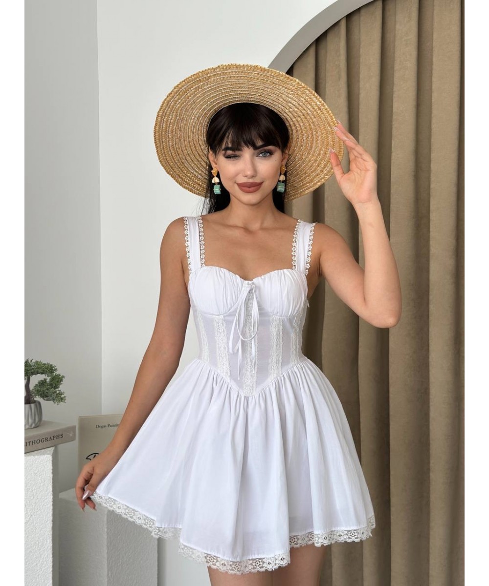 Pinterest Elbise - Beyaz