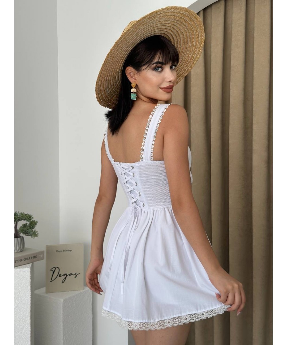 Pinterest Elbise - Beyaz