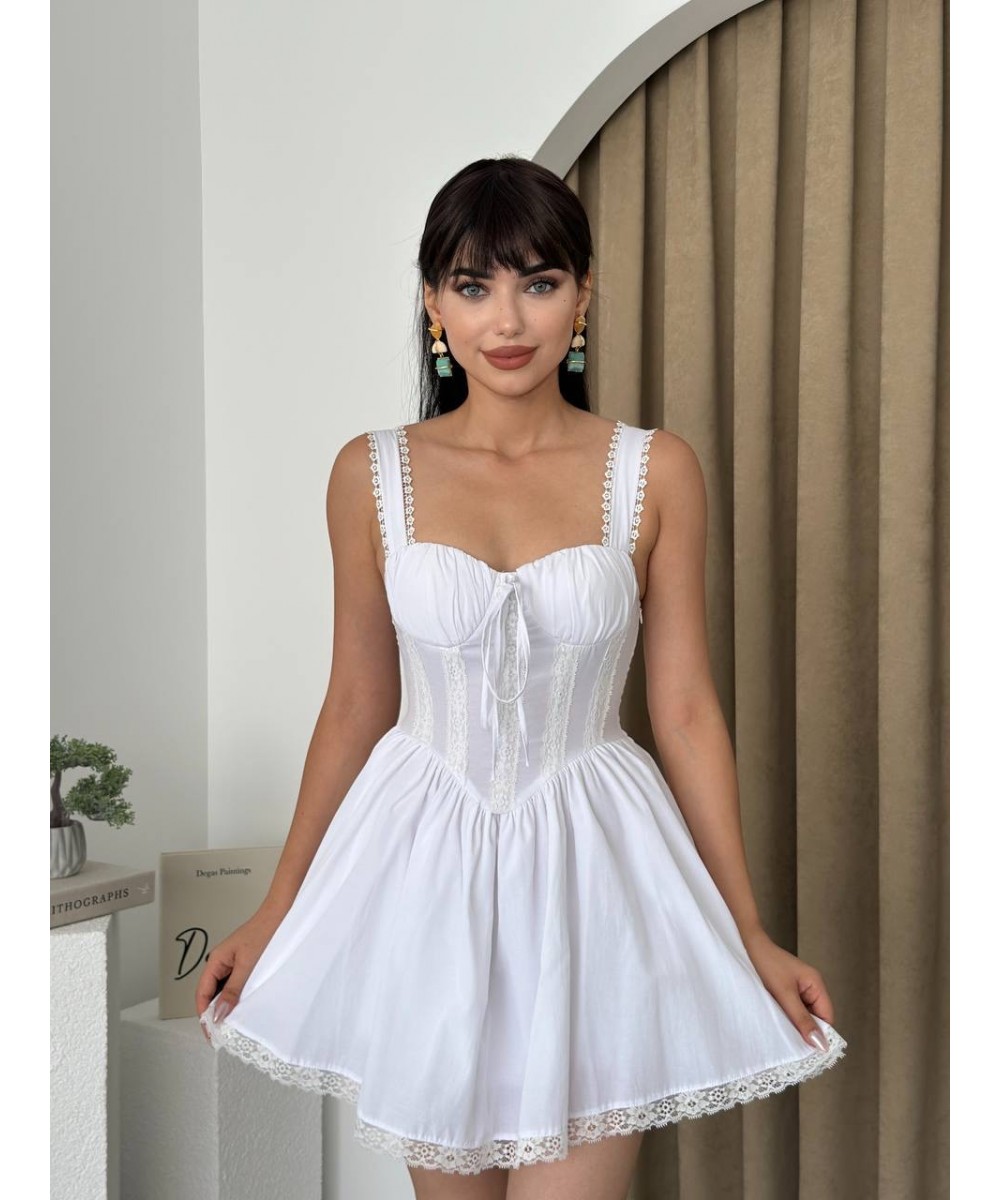 Pinterest Elbise - Beyaz