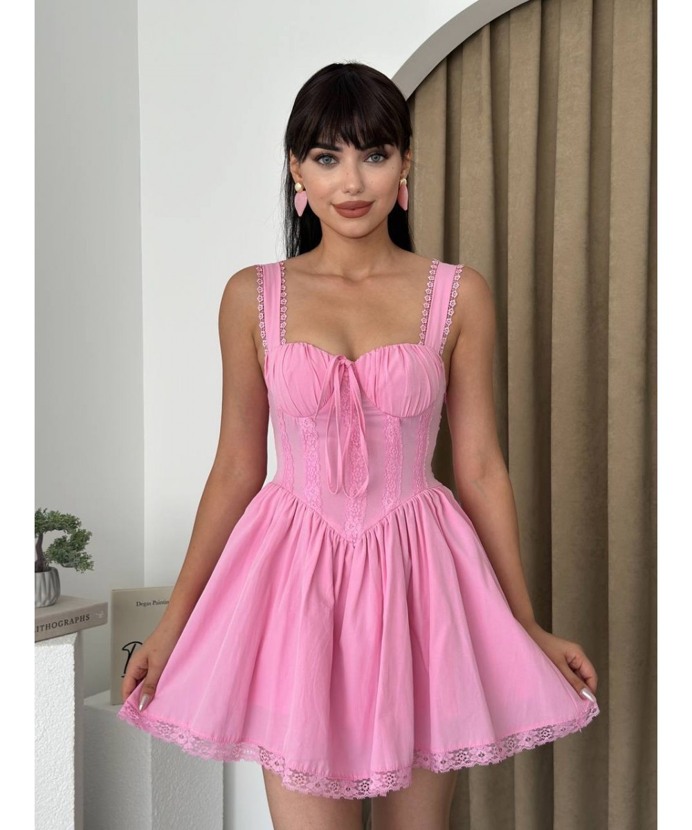 Pinterest Elbise - Pembe