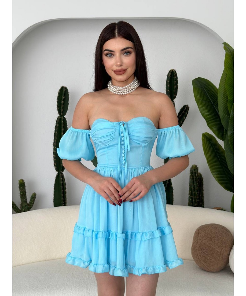 Prenses Elbise - Mavi