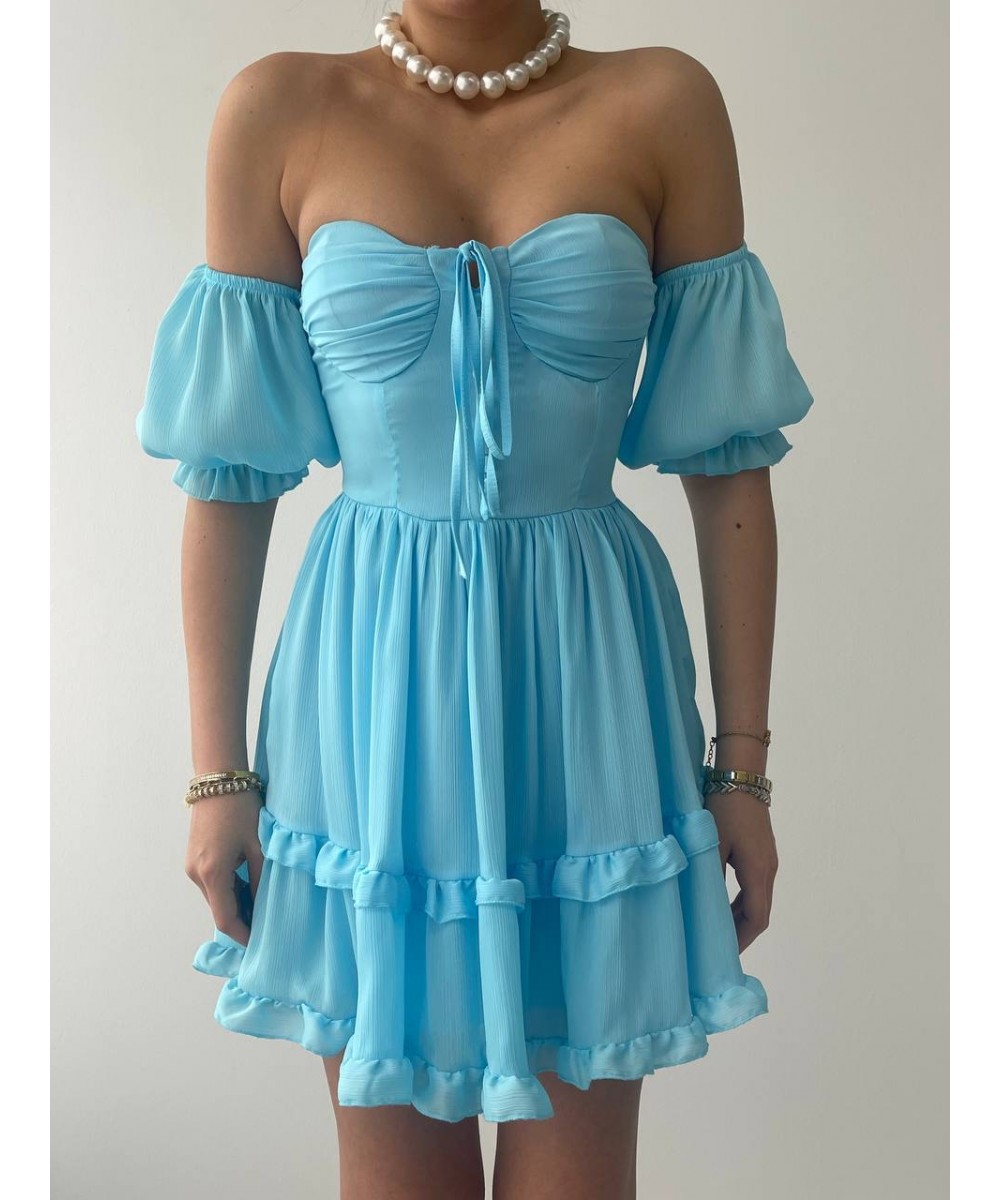 Prenses Elbise - Mavi