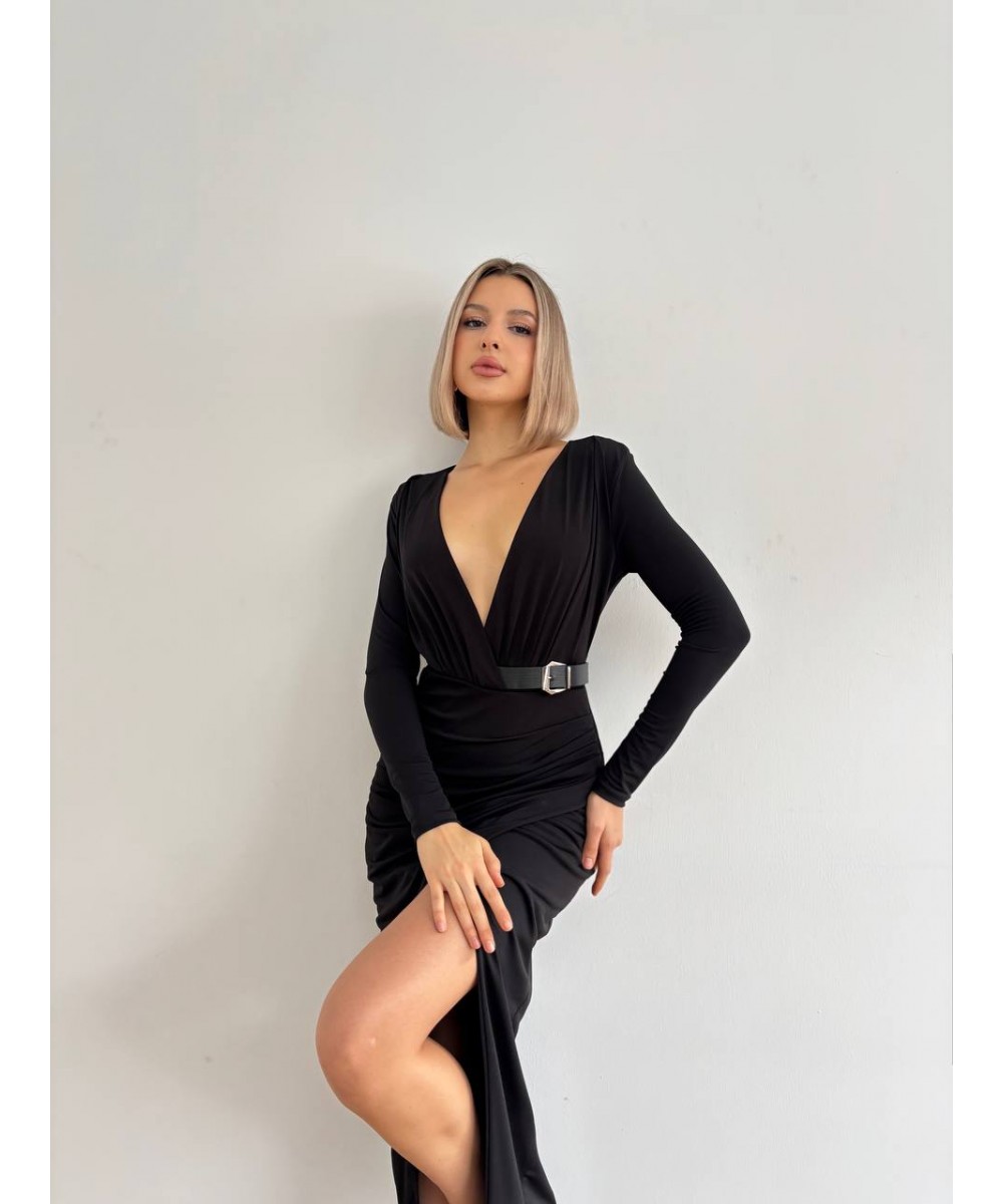 KEMERLİ TASARIM ELBİSE