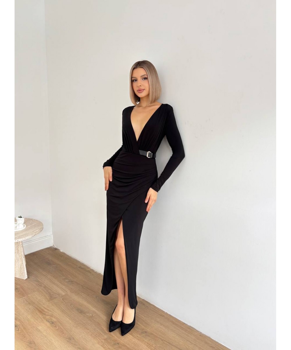 KEMERLİ TASARIM ELBİSE