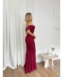 BORDO İŞLEMELİ KUMAŞ ABİYE