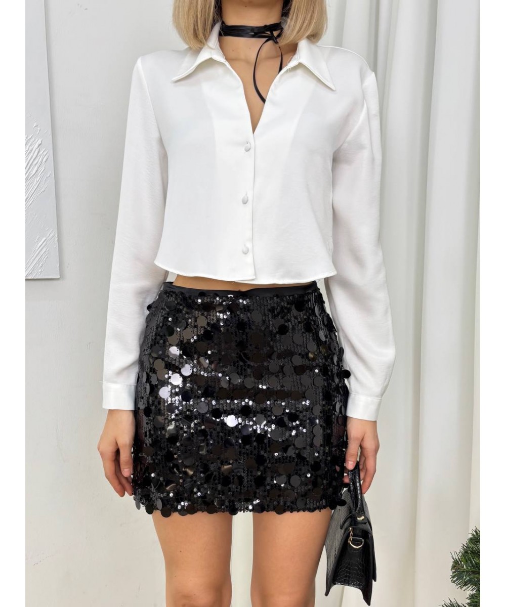 PULL PAYETLİ SİYAH ETEK