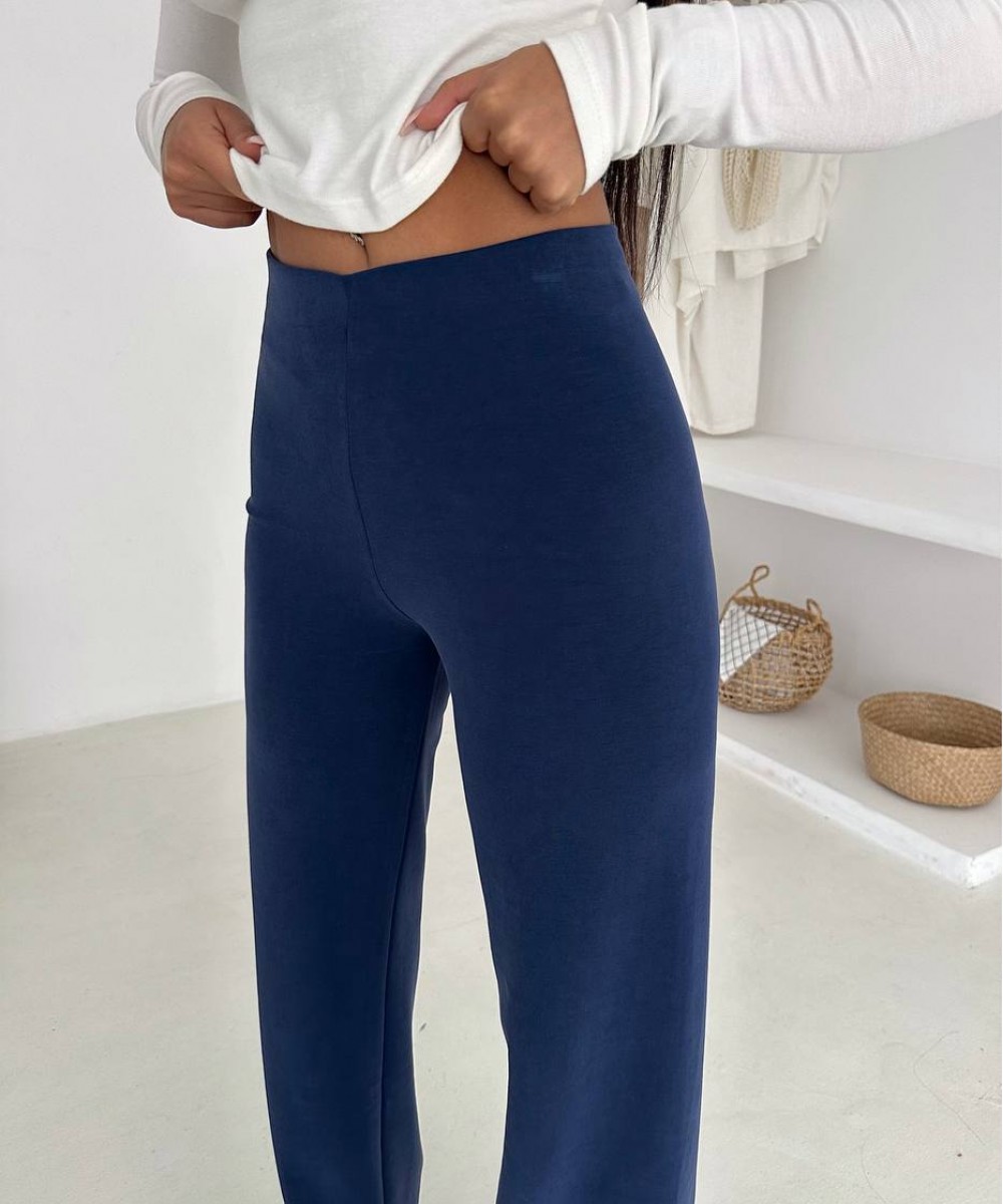 OYS LACİVERT PALAZZO PANTOLON 